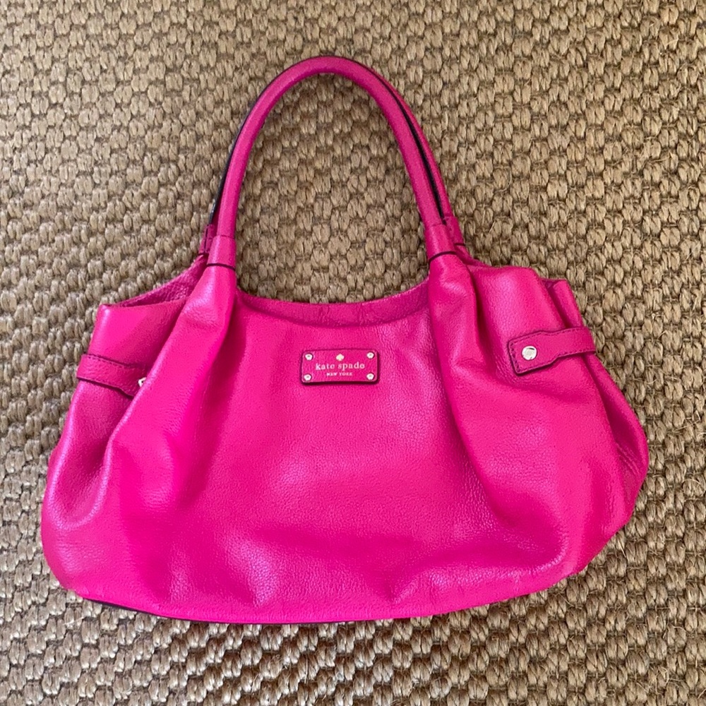 KATE Spade Bright Pink Leather Hobo